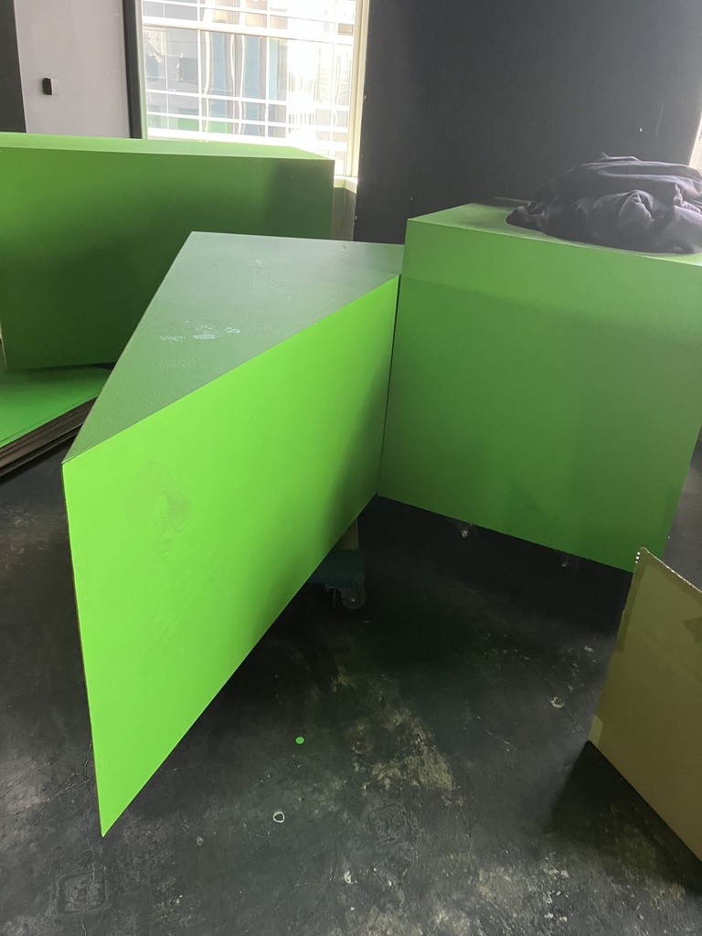 Green Screen Wooden Boxes