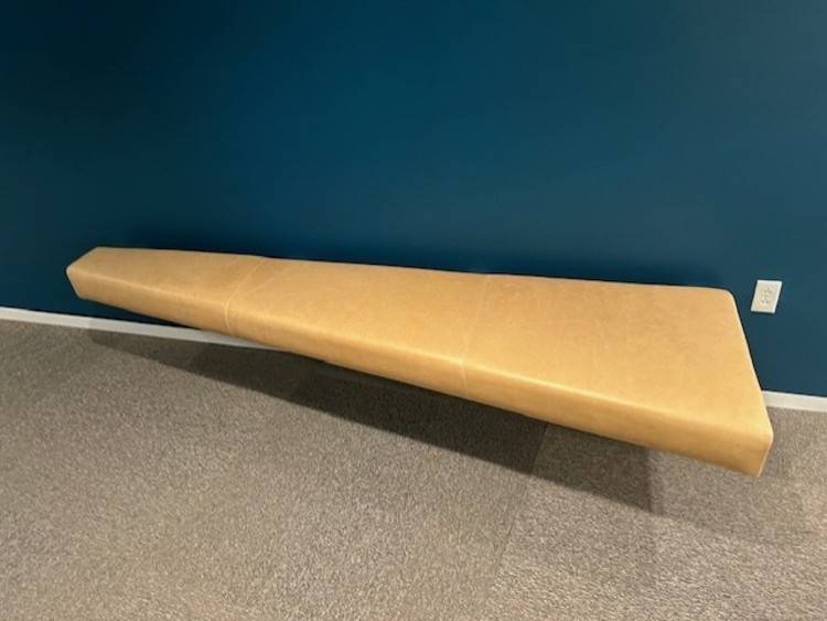 CUSTOM BENCH--CANTILEVERED FROM WALL