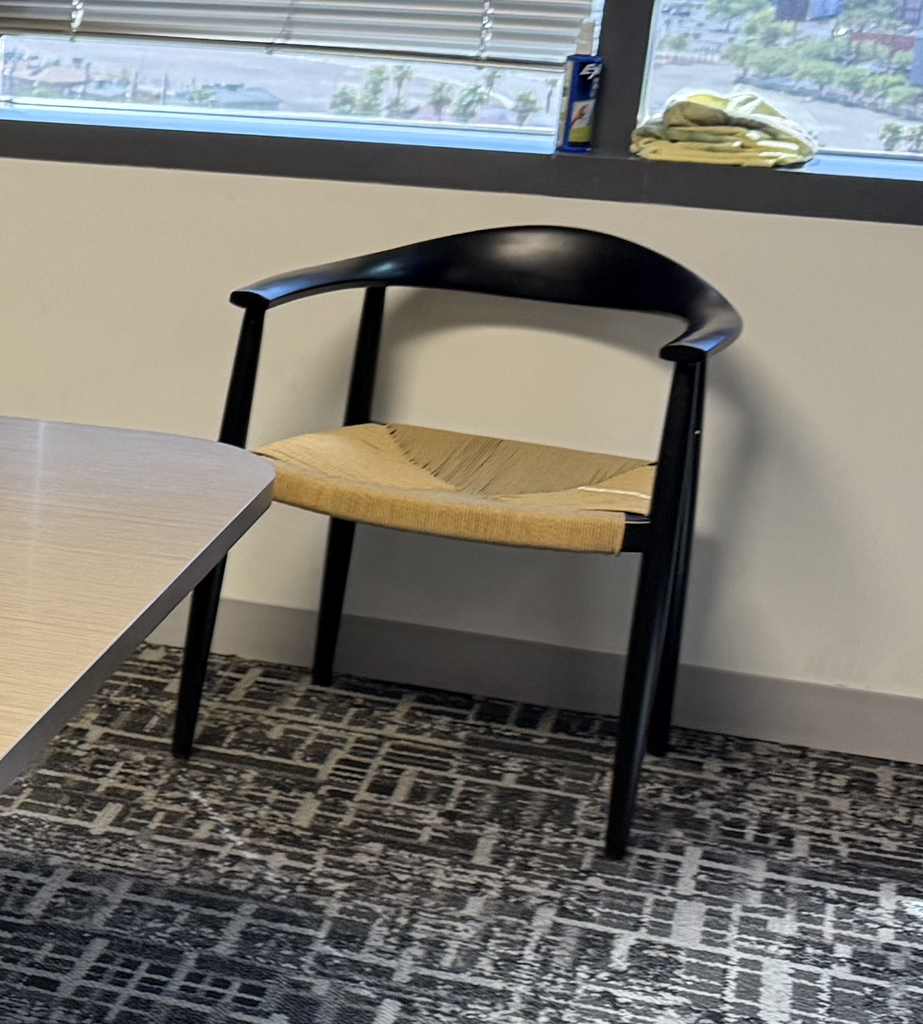 Black and Light Wood Guest Chair