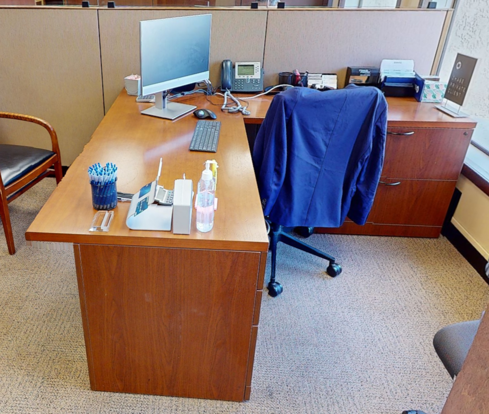 L-shaped desks
