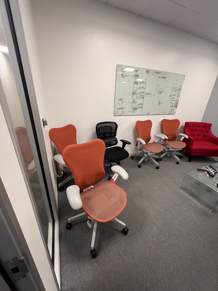 Orange task chair - Herman Miller