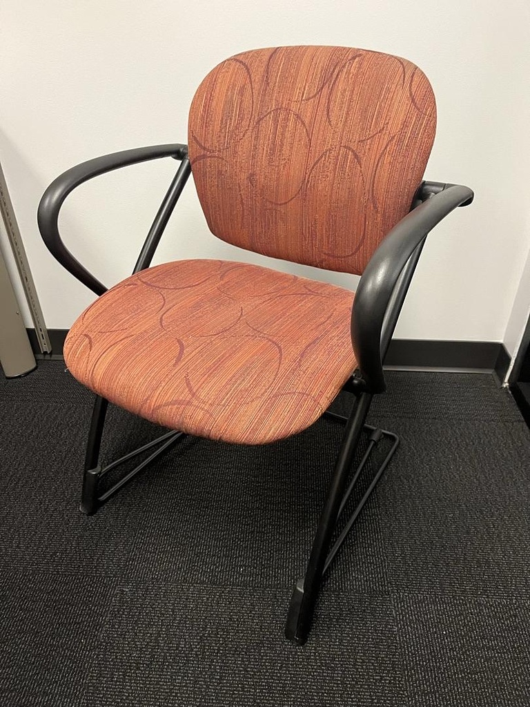 Guest Chair - red pattern Aly