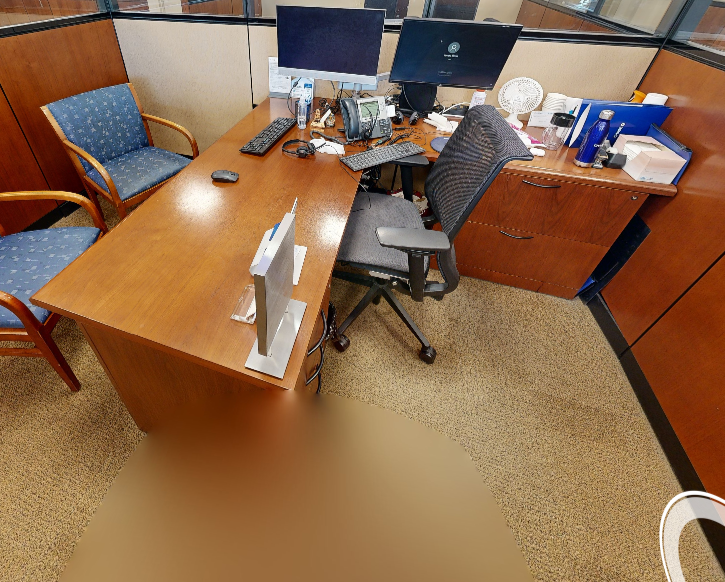 L-shaped desk