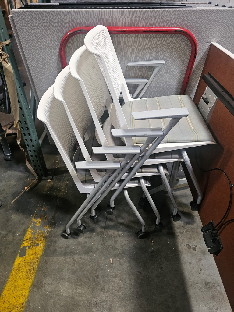 Rolling Stack Chairs