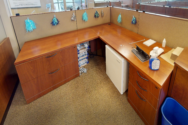 L-shaped desk