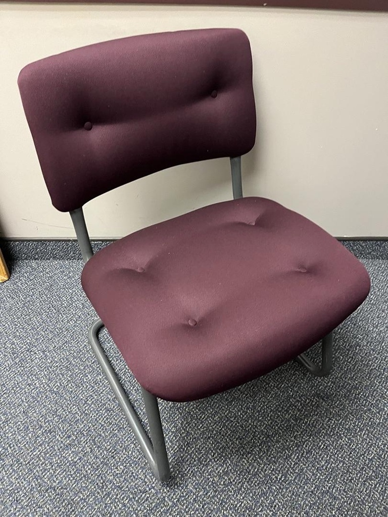 Guest Chair - maroon no arms Cecsa