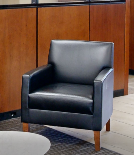 Black lounge chair
