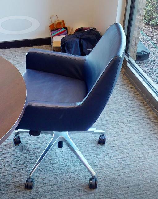 Conference chair with casters