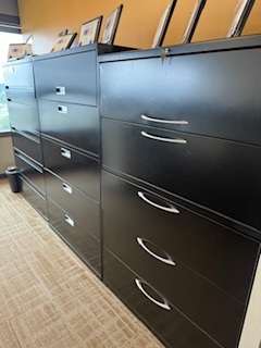 5-drawer lateral file cabinets (metal) – 42" wide