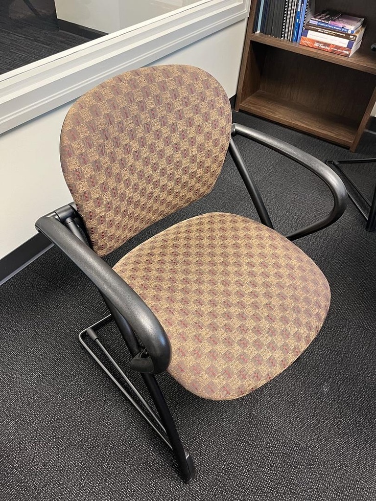 Guest Chair - checkered gold Aly