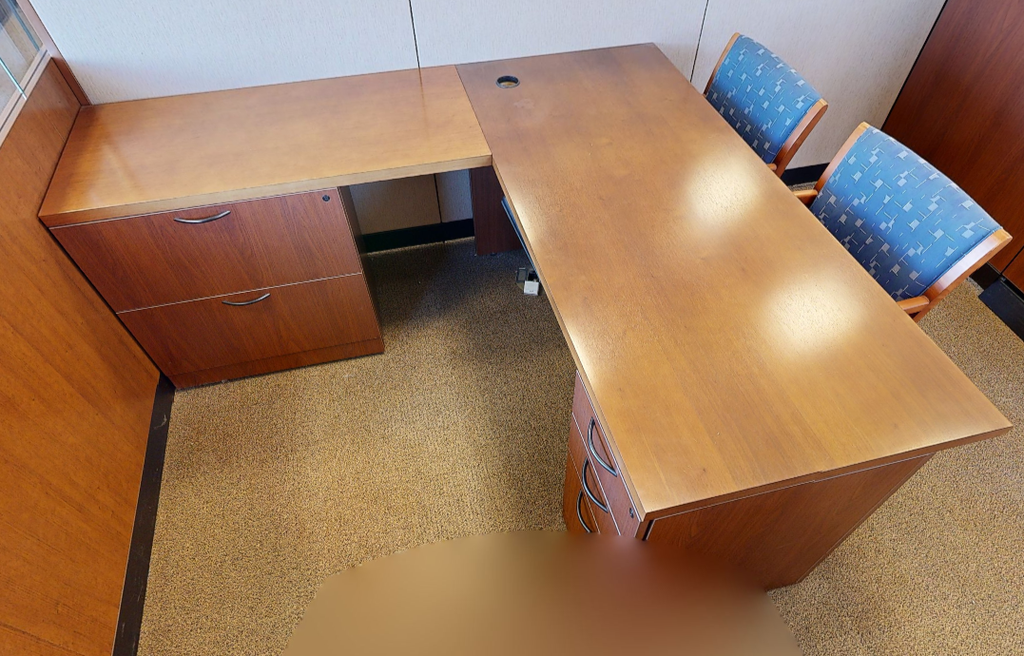 L-shaped desk