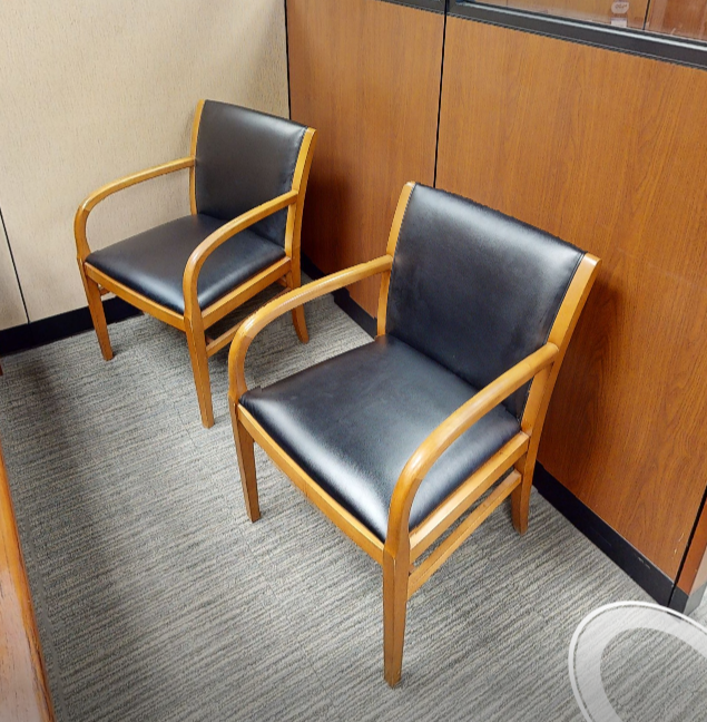Black guest chair