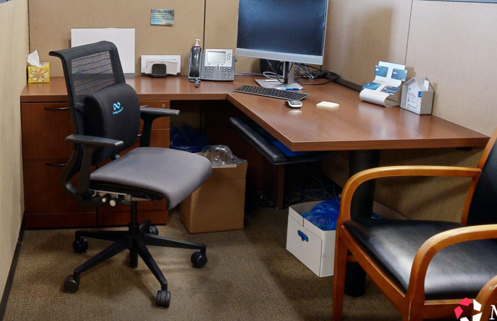L-shaped desk