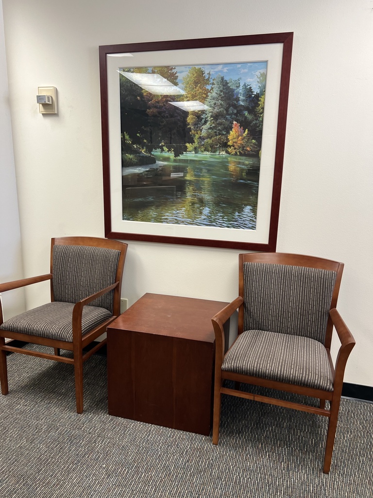 Small, wooden table (cube shape)