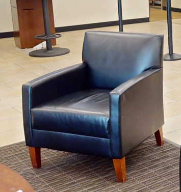 Black lounge chair