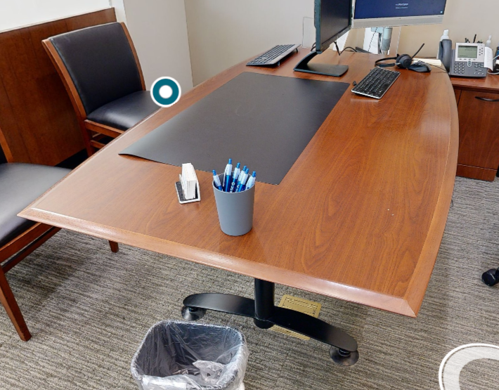 Wood top conference table