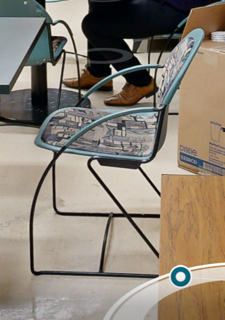 Camp chair with arms