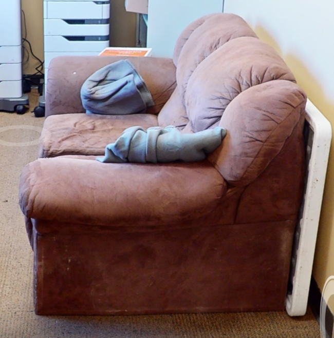 Red 2 seat couch