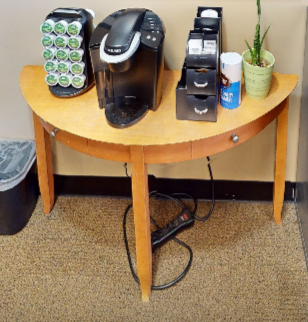 Half circle table, 2D