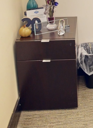 Small 2D lateral filing cabinet