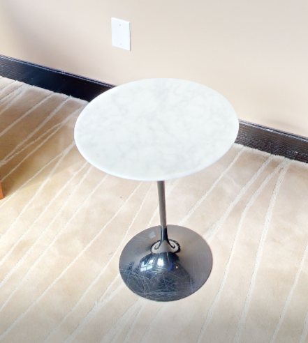 Round side table