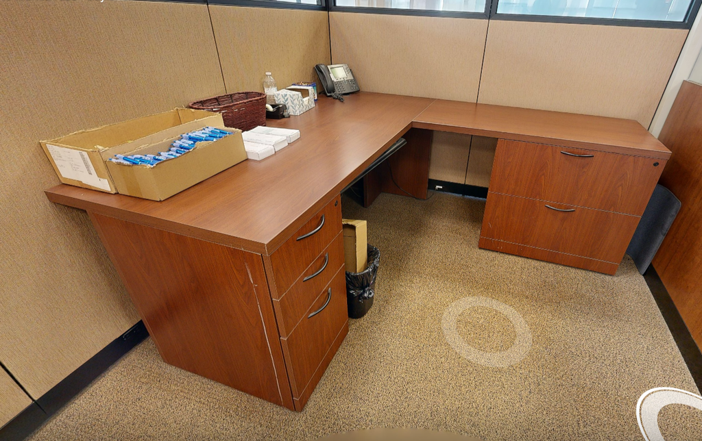5D L-shaped desk