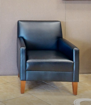 black lounge chair