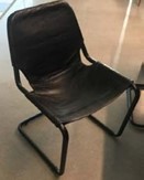 DINING CHAIRS - BLACK SLED BASE