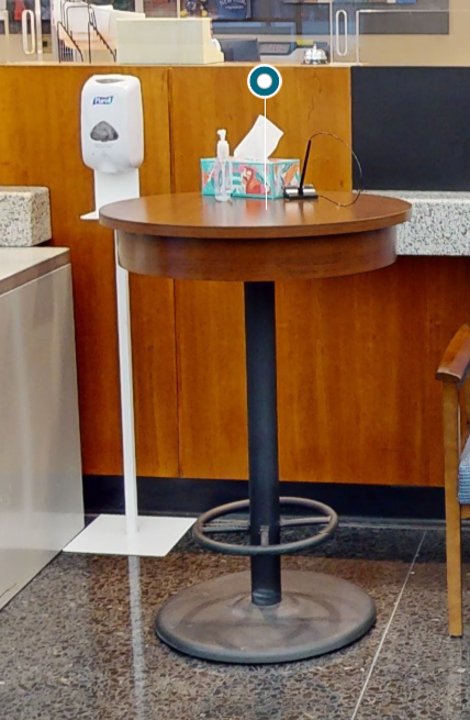 Round lab table