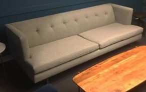 SOFA - WHITE, 87L X 34 1/2D