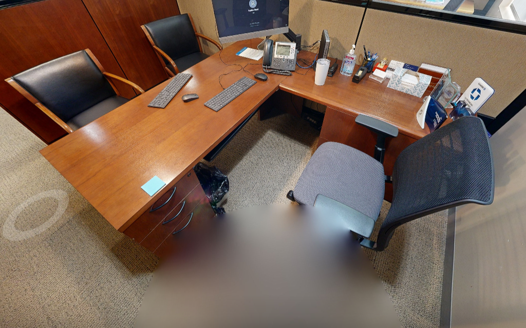L-shaped desks
