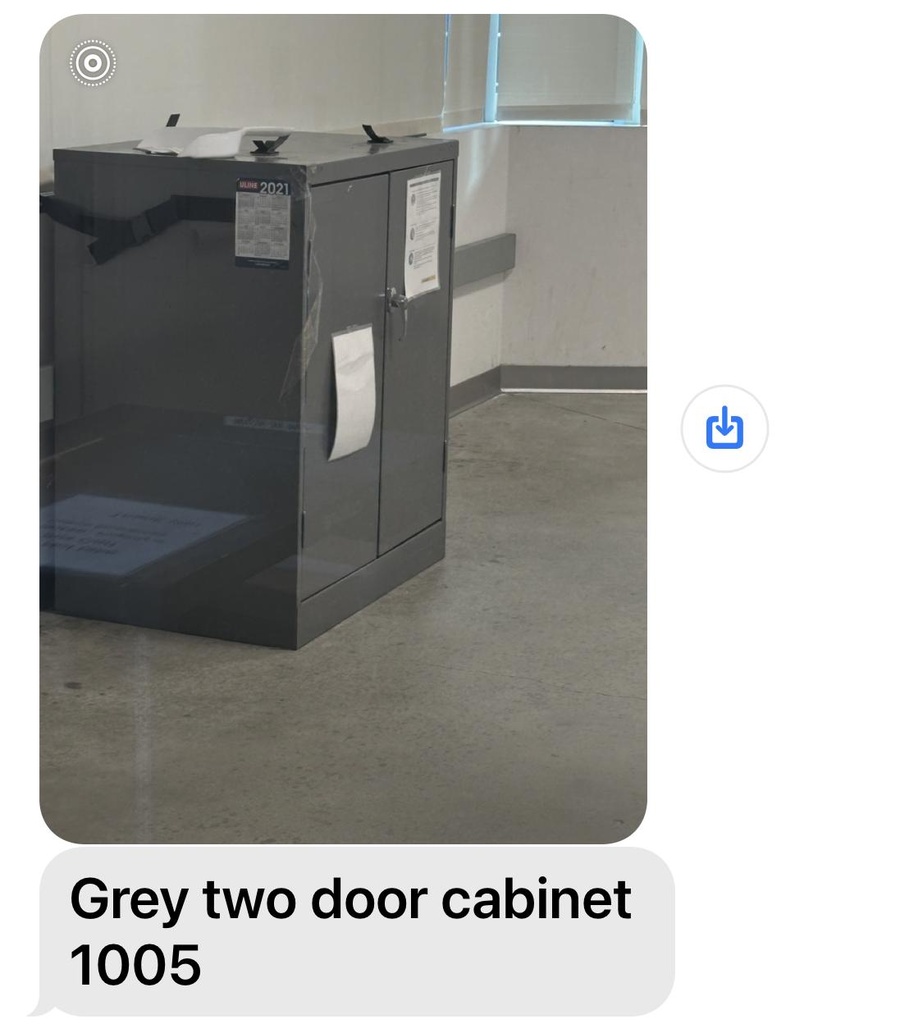 Cabinet (grey, 2-door)