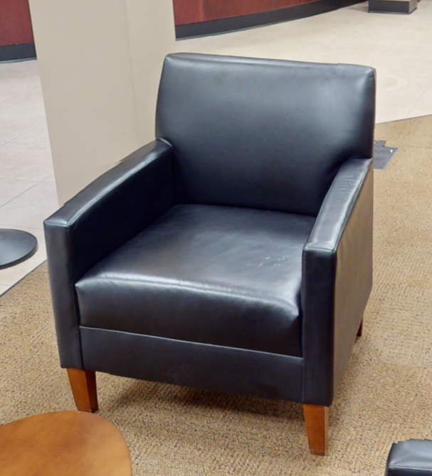 Black lounge chair