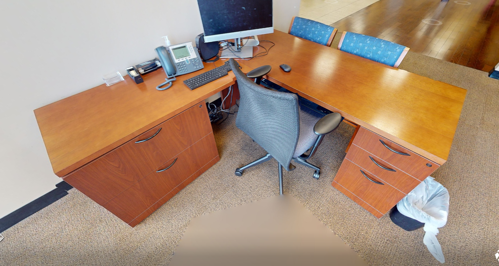 L-shaped desk