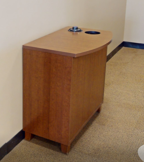 Coffee station cabinet