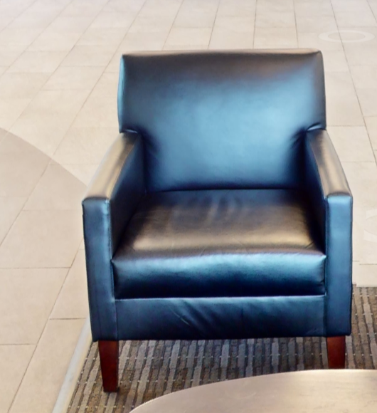 Black lounge chair