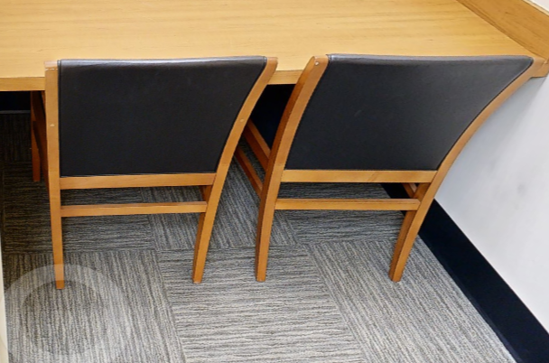 Black side chair no arms