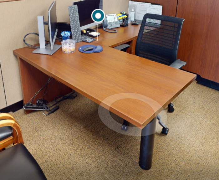 L-shaped desk