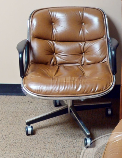 Mobile conference chairs, brown