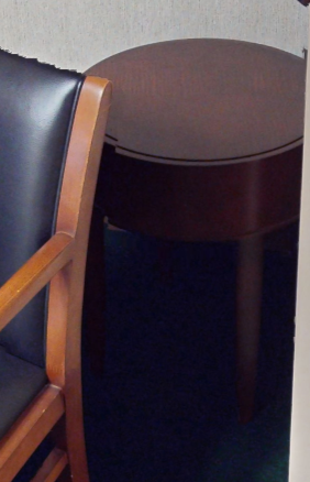 Small round side table