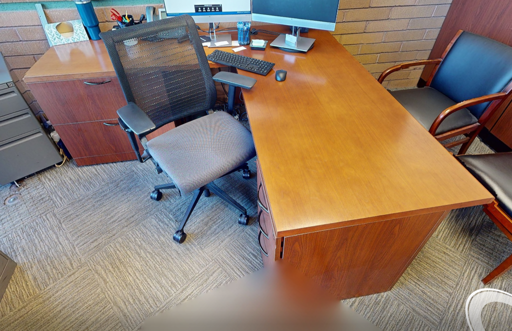 L-shaped desk