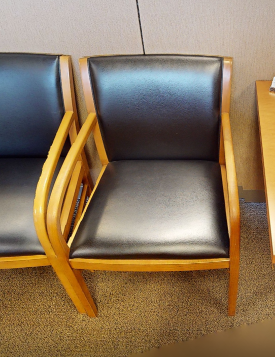 Black guest chair
