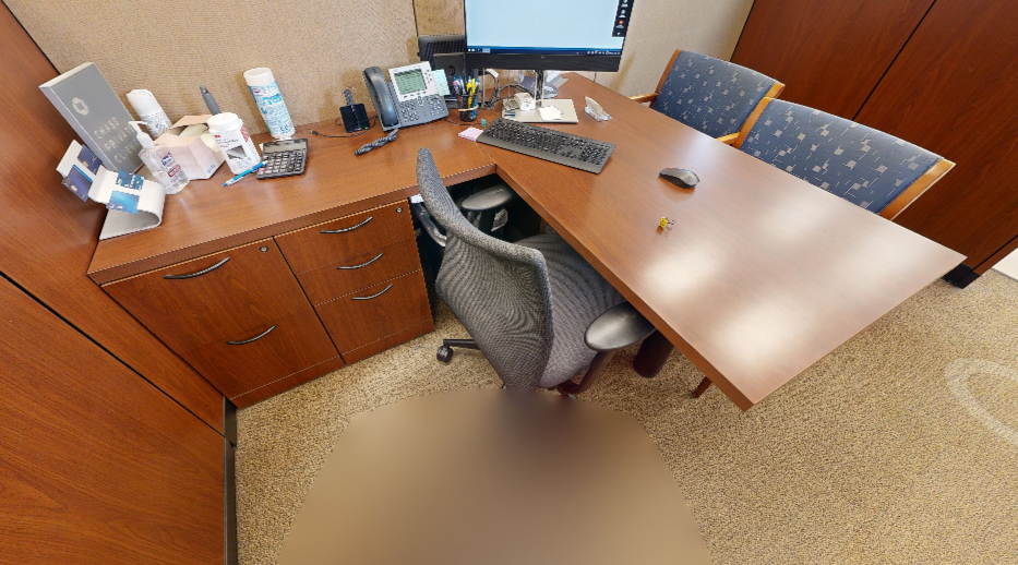 L-shaped desk