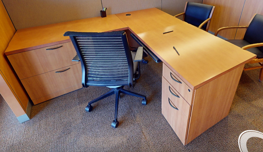 L-shaped desk
