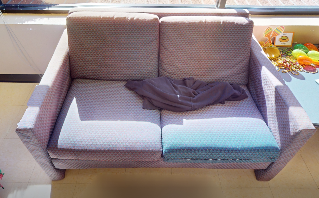 Purple 2 seat couch