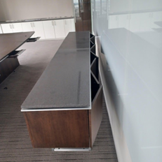 10' x 20" x 36"h CREDENZA STONE TOP