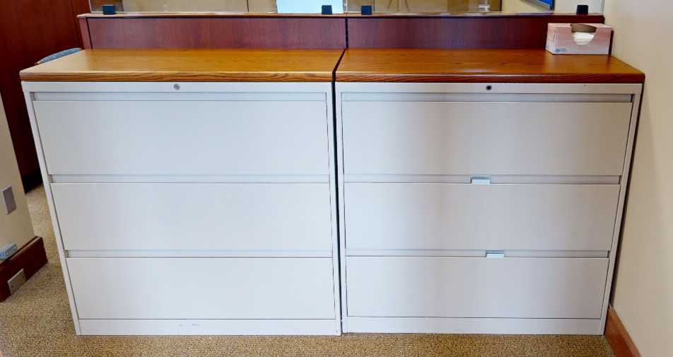 3D lateral filing cabinet, wht