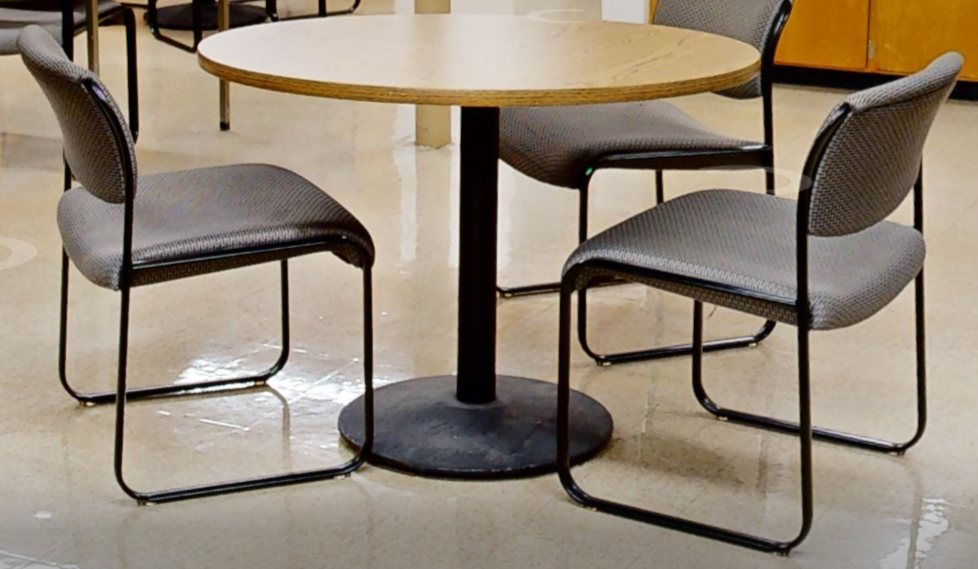 Grey cafe chair
