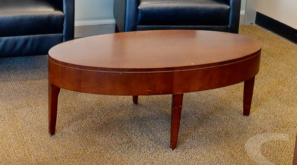 Oval coffee table, wood