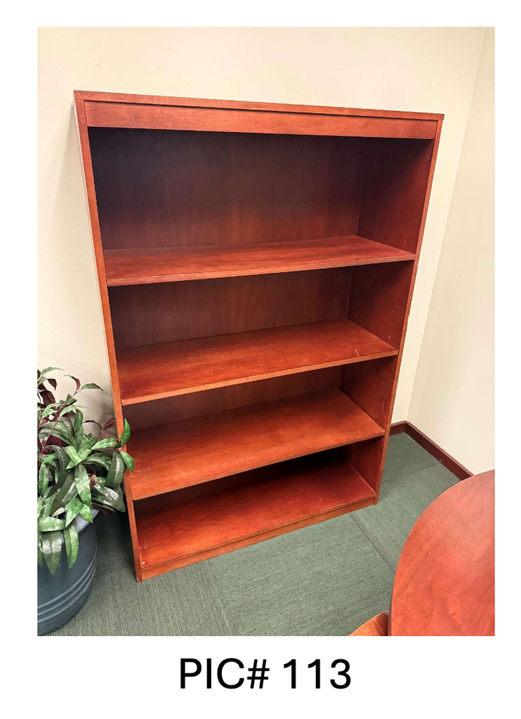 WOOD BOOKCASE - 4 HIGH